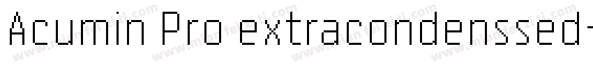 Acumin Pro extracondenssed字体转换